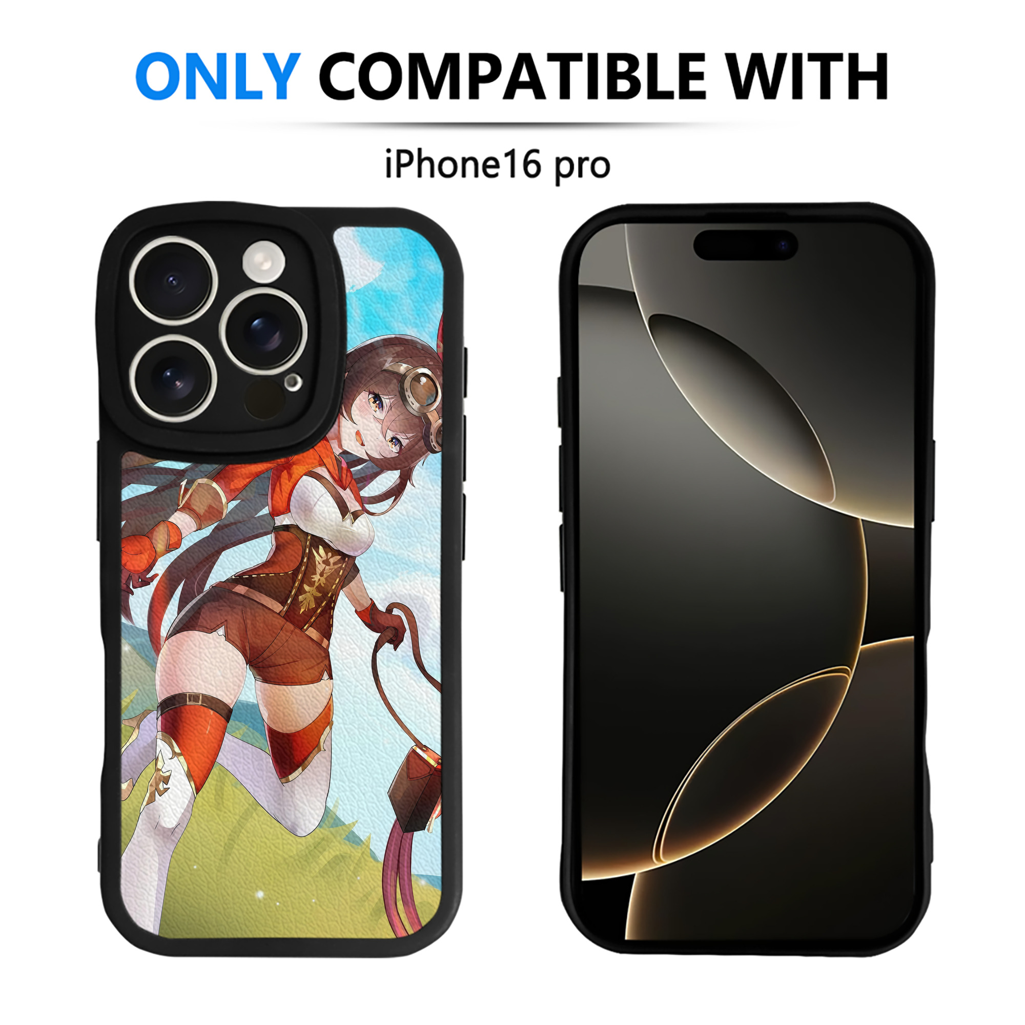 げんし神 genshin 【iPhone 16シリーズ対応】シリコンスマホケース（レザー調） 材質：シリコン